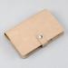 Leather Binder with Pockets Soft Refillable Binder Cover Clear Loose Leaf Bags for Cash Envelopes Bill Organizer Khaki