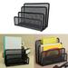 Tiitstoy Office Desk Organizer with 6 Compartments Drawer | The Mesh Collection Black