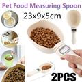 1/2Pieces Pet Food Measuring Spoon Cup Scale Dog Electronic Food Digital Measuring Spoon With Lcd Display Pet Spoon