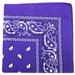 3 Pack Mechaly Dog Bandana Neck Scarf Paisley Cotton Bandanas - Any Pets (Purple)