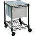 1 PK Safco Compact Mobile File Cart (5277BL)