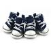 Pet Shoes Puppy Sport Denim Shoes - Casual Style Anti-Slip Boots - Sneaker Booties - 4Pcs