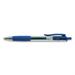 3 PK Universal Comfort Grip Gel Pen Retractable Medium 0.7 mm Blue Ink Translucent Blue Barrel Dozen (39913)