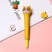 SDJMa Cute Cartoon Gel Ink Pen Cartoon Animal Plant Ice Cream Black Ink Pen Cartoon Sponge Pens Anxiety Relief Ballpoint Pens for Kids Students Office School Supplies