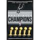 NBA San Antonio Spurs - Champions 23 Wall Poster 22.375 x 34 Framed