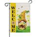 Welcome Sunflower Gnome Garden Flag Double Sided 12x18 Small Vertical Double Sided for Porch Yard Lawn Decorations