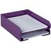 stackable trays - purple - desktop document letter file organizer tray - 2/pack