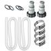 For Intex Replacement Hose Adapter A 2 Pack & 1.25 Diameter Pool Pump Hose 2Pack