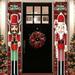 Magazine Nutcracker Christmas Decorations - Life Size Soldier Model Nutcracker Porch Signs - Xmas Decor Nutcracker Banners for Indoor & Outdoor Home Wall Front Door Apartment Party