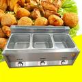 Commercial Propane Deep Fryer Countertop 18L Gas Fryer 3 Pan LPG NG Gas Fryer