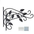 Olibuy Metal Hanging Plant Brackets 12 inches x 9 inches Pack of 2 Wall Mount Plant Hangers Planter Hooks for Flower Baskets Bird Feeders in Corridor/Patio/Porch/Garden