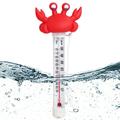 Blossomly Shatter Proof Pool Thermometer Floater with Tether for Swimming Pools - Multipurpose Floating Pool Thermometer - Water Temperature from -10 to 50Â°C - Crab