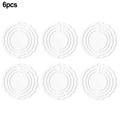 BAMILL 6 Pack 3 Inch Blanks 3D Wind Spinners for Indoor Outdoor Garden Decoration