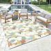 Reyn Spooner Kona Coast Fresco Laka Tropical Floral Multi Polyester/Polypropylene Flatweave Indoor/ Outdoor Area Rug 5x8