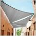 ctslt size order to make 21 x 23 x 31.1 grey right triangle sun shade sail canopy mesh fabric uv block - heavy duty - 190 gsm - 3 years warranty (we make size)