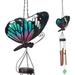 Hanging Wind for Outside Solar Powered Lights Wind Chime Outdoor Garden Lawn Yard Patio Decoration Decor Gifts