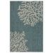 HomeRoots 5 X 7 Blue Indoor Outdoor Area Rug 60 W x 84 D x 0.35 H 5 x 8