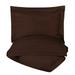 Superior 400 Thread Count Duvet Cover Set Mocha Full/ Queen