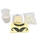 Professional Solid Wax Beans Wax Stick Paper Cup and Measuring Cup Set for Nose Hair Removal