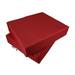 2 Pack Outdoor 25 x25 x5 Deep Seat Memory Foam Platform Cushions with 2 Water-resistant Covers for Patio Sofas and Love Seats