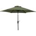 Outdoor Expressions 7.5 Ft. Aluminum Tilt/Crank Heather Green Patio Umbrella