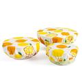 PRAETER 3PCS Reusable Fabric Bowl Covers for Fresh-keeping Dust Cover Salad Bowl Easy Clean-Easy Use No Fading Washable Covers for Kitchen Container Or Food