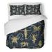 ZHANZZK 3 Piece Bedding Set Characters of Zodiac Signs and Lettering on Occult Mystic Drawing Twin Size Duvet Cover with 2 Pillowcase for Home Bedding Room Decoration