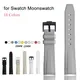 Bracelet en Silicone pour Montre Swatch X Omega Moonswatch en Acier Inoxydable 20mm 22mm Souple