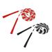 2pcs Creative Jump Rope Jumping Exercise Equipment Jump Skip Rope for School Home Students Kid (Black and Red)