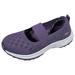 nsendm Walking Tennis Shoes for Women Classic Shoes Flats Comfortable Wide Width Platform Wedge Sneakers for Women Purple 41