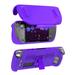 Alloet TPU Full-cover Console Protective Shell with Bracket for Steam Deck (Purple)