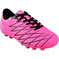 Vizari Unisex-Kid s Youth and Junior Boca Firm Ground (FG) Soccer Shoe | Color - Pink / Black | Size - 11.5