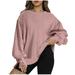 ShomPort Oversized Sweatshirts for Women Loose Hoodies Crewneck Pullover Comfy Sweaters Clothes Fall Winter Fashion 2023