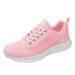 nsendm Womens Fashion Lightweight Air Sports Walking Sneakers Breathable Gym Jogging Running Tennis Shoes Fashion Sneakers for Women 2023 Black Platform Pink 42