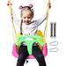 JBee Ctrl 3-in-1 Baby Swing Sets with Hanging Strap and Hooks for Outside Toddler Swing Anti-Flip Snug & Secure Detachable Infants to Kids Swing Seat for Indoor/Outdoor Playsetï¼ˆPinkï¼‰