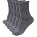 Penkiiy Middle Socks for Men 5 Pairs Men Sports Running Five Finger Toe Socks Elastic Short Soild Socks Gray Socks