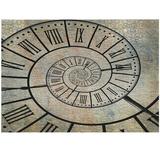 Ambesonne Clock Jigsaw Puzzle Roman Digit Time Spiral Heirloom-Quality Fun Activity for Family Durable Cardboard 1000 pcs Sepia