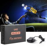 HDMI Splitter 1 in 4 Out V1.4 Powered 1x4 Ports Box Supports 4K@30Hz Full Ultra HD 1080P and 3D Compatible with PC STB Xbox PS4 PS3 Fire Stick Roku Blu-Ray Player HDTV