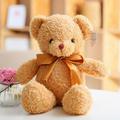 DraggmePartty Lovely Teddy Bear Plush Toys Kawaii Ribbon Bear Pillow Soft Embraceable Bear Stuffed Dolls For Girlfriend Xmas Gift