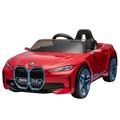 12V Kids Ride on Car Licensed I4 Kids Electric Vehicle Toy Battery Powered Toy Electric Car w/Remote Control MP3 Bluetooth LED Light Ride On Toy w/3 Speeds and Suspension System Red