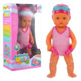 NUOLUX Lifelike Baby Doll Electric Newborn Dolls Swimming Pool Full Body Baby Doll