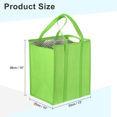 6Pcs Reusable Grocery Bag Non-Woven Foldable Thermal Insulation Bag