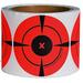 Target Sticker Roll Self Adhesive Shooting Targets Bright Fluorescent Red Shooting Targets
