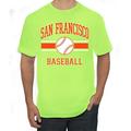 Wild Bobby City of San Francisco Baseball Fantasy Fan Sports Men s T-Shirt Safety Green Small
