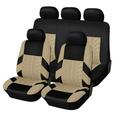 Embroidery Front Seat Pad Mat for Auto Chair Cushion Car Seat Protector Car Seat Covers Car Mats Cars Covers BEIGE 5 SEATS
