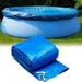 JIAOCHU 8Ft Swimming Pool Protector Cover Dustproof for Above Ground Round Inflatable Swimming Pool Blue