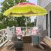 Cozywor Outdoor Patio Steel Tilt Thatched Tiki Beach Umbrella