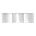 23.6 Inch Animal Barrier Decorative Garden Fence, Black 5pcs