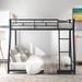 Twin over Full Multifunctional Bunk Bed with Storage Staircase, 2 Drawers and Slide - Solid Wood Slats Support