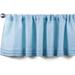 Semi-Sheer Faux Linen Pleated Valance 56 By 14 Inches